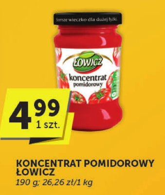 Koncentrat pomidorowy ŁOWICZ promocja w Euro Sklep