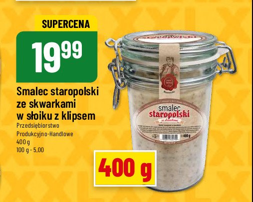 Smalec staropolski ze skwarkami promocja