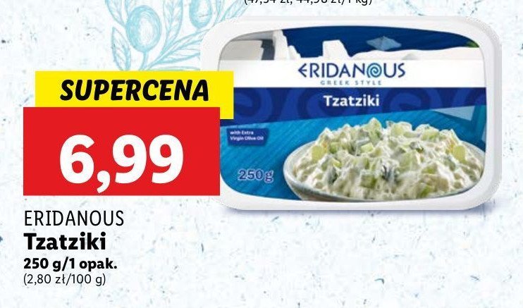 Tzatziki Eridanous promocja w Lidl