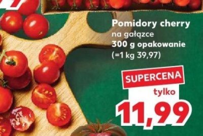 Pomidory cherry na gałązce 300 g opakowanie promocja w Kaufland