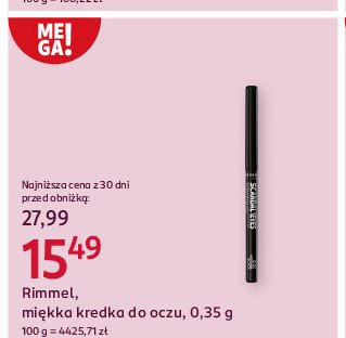 Kredka do oczu Rimmel scandal eyes promocja w Rossmann