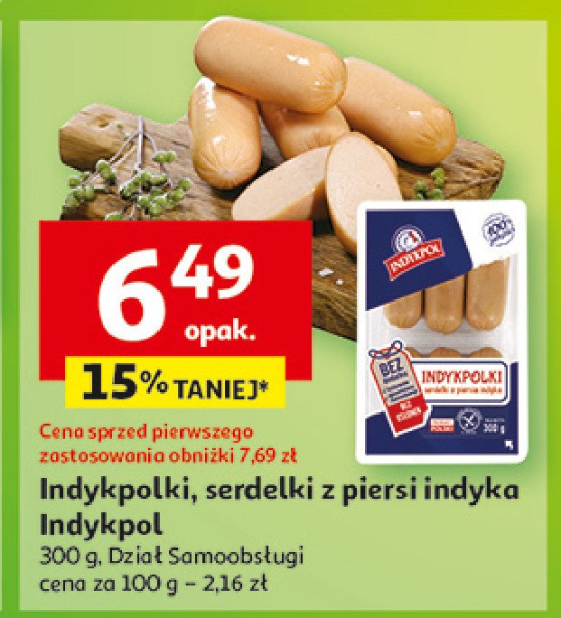 Serdelki indykpolki pikantne z cheddarem promocja