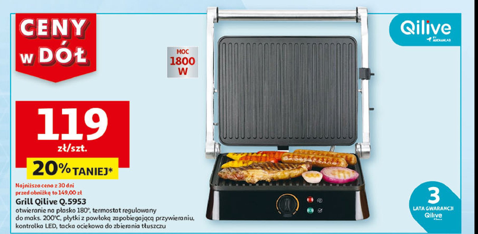 Grill q.5953 Qilive promocja