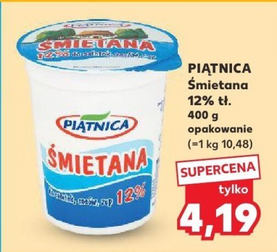 Ser Śmietana 12% XL promocja w Kaufland