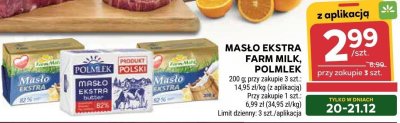 Masło Masło Ekstra Farm Milk promocja w Stokrotka
