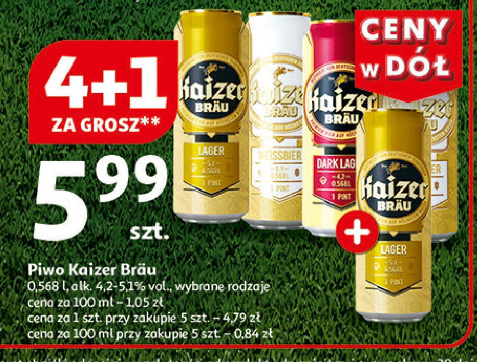 Piwo Kaizer dark lager promocja