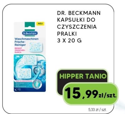 Kapsułki do czyszczenia pralki Dr. Beckmann 3x20g promocja w HIPPER.pl
