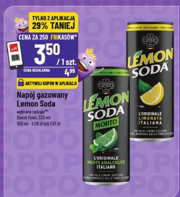 Napój gazowany Lemon Soda promocja w POLOmarket