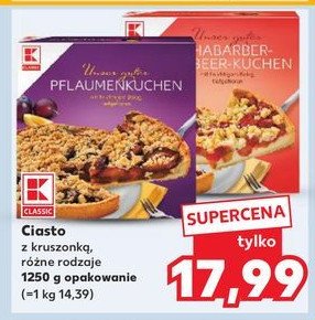 Ciasto truskawkowe z kruszonką K-classic promocja