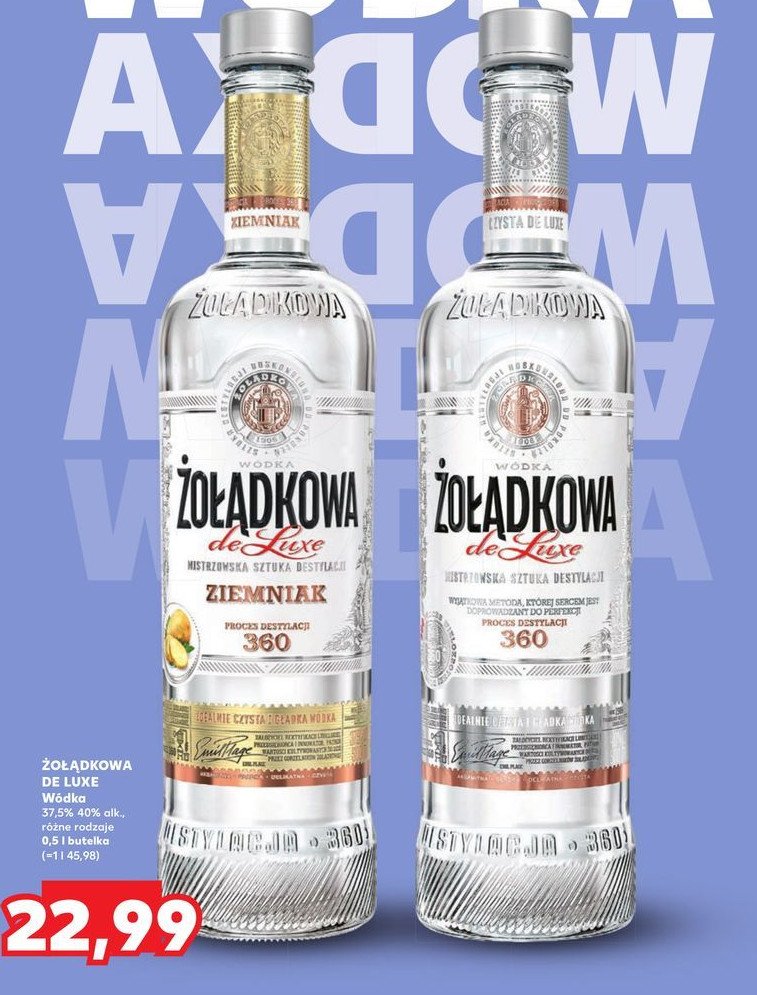 Wódka Żołądkowa gorzka de luxe ziemniak promocja