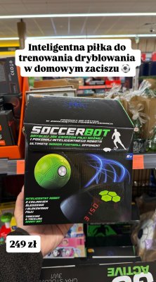 Piłka do trenowania dryblowania SOCCERBOT promocja w Biedronka