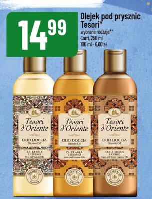 Olejek pod prysznic Tesori wybrane rodzaje Corri promocja w POLOmarket