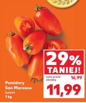 Pomidory San Marzano luzem Kaufland promocja w Kaufland