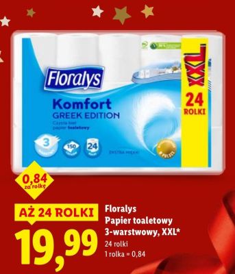 Papier toaletowy Floralys promocja w Lidl