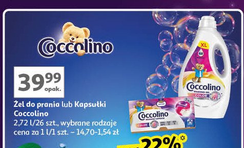 Kapsułki do prania 3w1 color Coccolino promocja