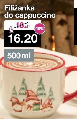 Filiżanka do cappuccino 500ml promocja w Woolworth