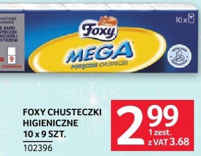 Chusteczki higieniczne FOXY MEGA 10 x 9 szt. promocja w Selgros
