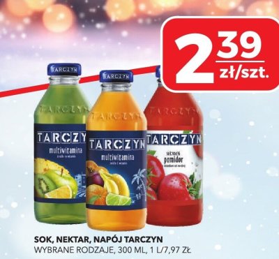 Sok, nektar, napój Tarczyn wybrane rodzaje promocja w Top Market