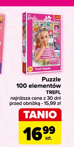 Puzzle świat barbie 100 el. Trefl promocja w Carrefour