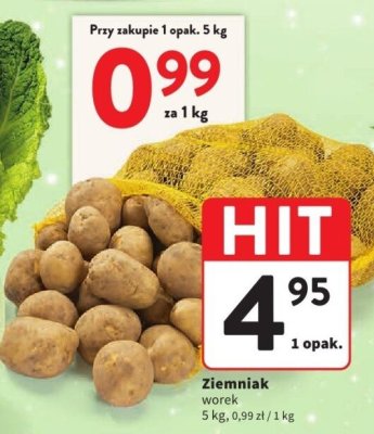 Ziemniak worek promocja w Intermarche