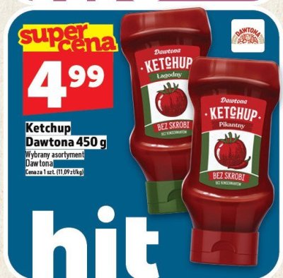 Ketchup Dawtona 450 g promocja w TOPAZ