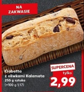 Ciabatta z oliwkami kalamata promocja w Kaufland