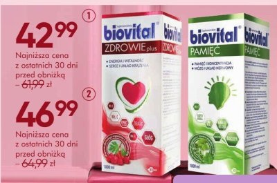 Suplement diety BIOVITAL ZDROWIE PLUS+ tonik witaminowy promocja w Super-Pharm