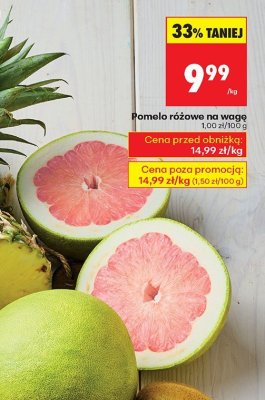 Pomelo różowe na wagę promocja w Biedronka