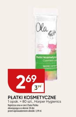 Płatki kosmetyczne Ola! promocja w Chata Polska
