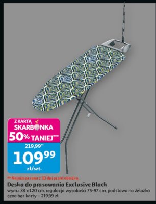 Deska do prasowania Exclusive Black promocja w Auchan