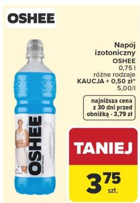 Napój izotoniczny OSHEE promocja w Carrefour