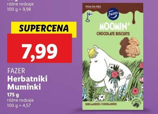 Ciasteczka muminki Fazer promocja