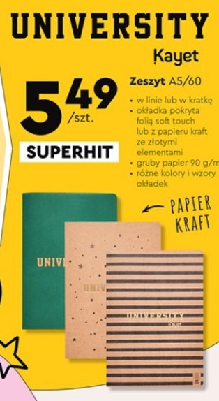 Zeszyt a5/60 k kratka Kayet promocja