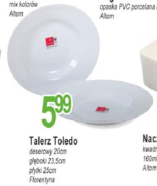 Talerz p艂ytki toledo 25 cm Florentyna promocja