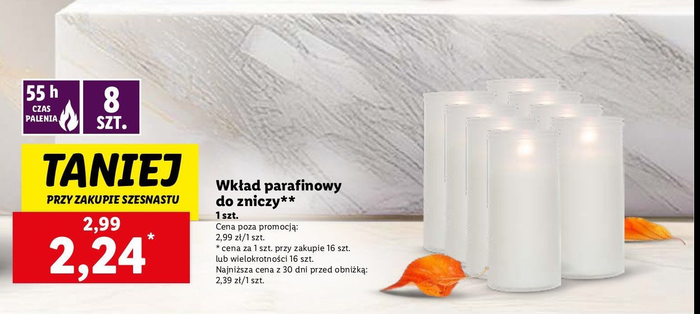 Wkład parafinowy 55 h promocja