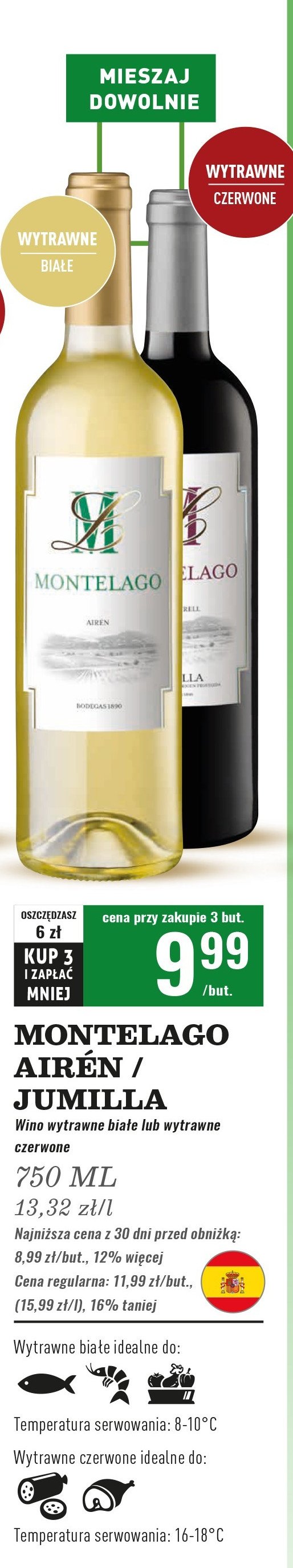 Wino wytrawne MONTELAGO DOP JUMILLA promocja