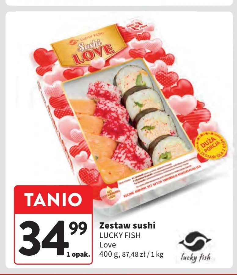 Zestaw sushi love Lucky fish promocja