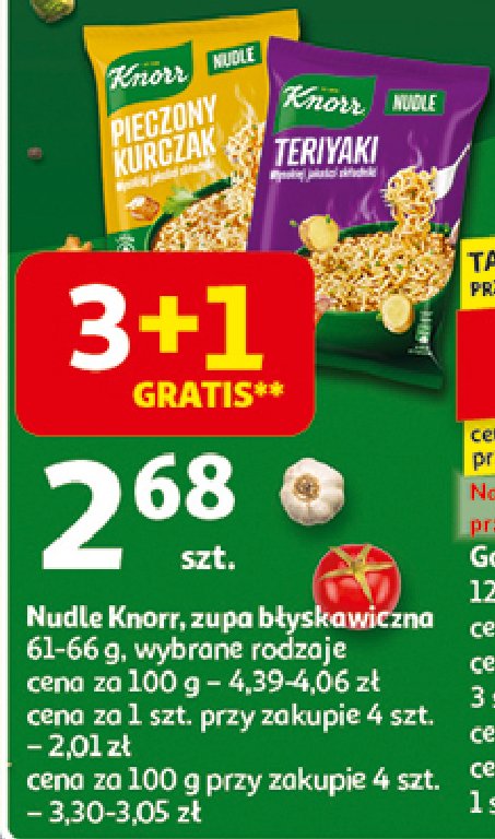 Pieczony kurczak Knorr nudle promocja w Auchan