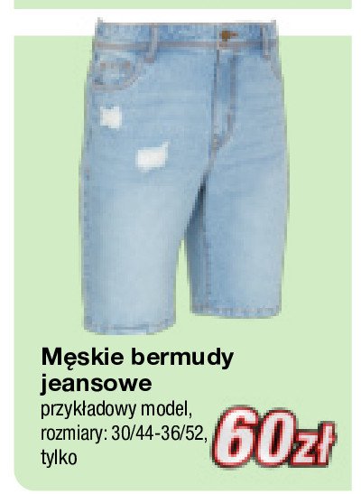 Bermudy męskie jeansowe promocja