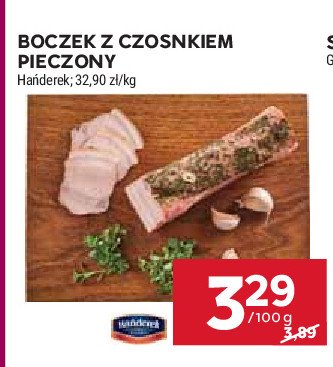 Boczek z czosnkiem pieczony Ha艅derek promocja