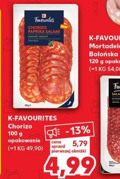 Chorizo K-classic favourites promocja