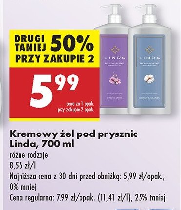 Kremowy żel pod prysznic creamy sensation Linda promocja