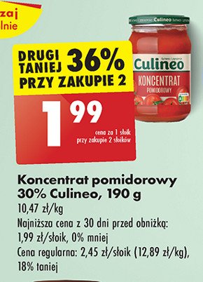 Koncentrat pomidorowy 30% Culineo promocja