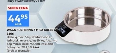 Waga kuchenna ad 3166 Adler promocja
