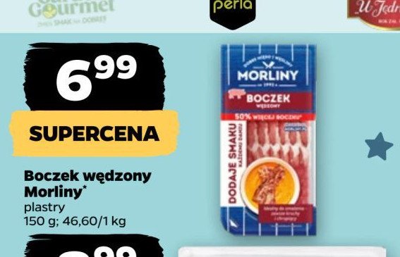 Boczek wędzony surowy Morliny promocja w Netto