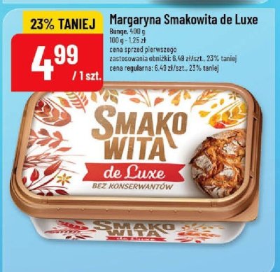 Margaryna Smakowita de Luxe promocja w POLOmarket