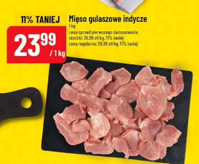 Mięso gulaszowe indycze promocja w POLOmarket