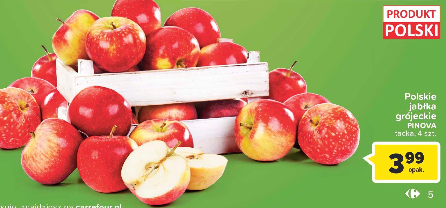 Jabłka grójeckie red pinova promocja