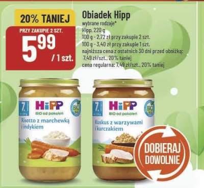 Obiadek Hipp promocja w POLOmarket
