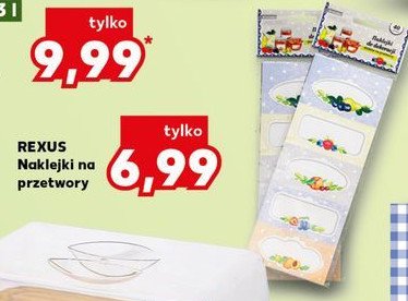 Naklejki na słoiki Rexus promocja w Kaufland
